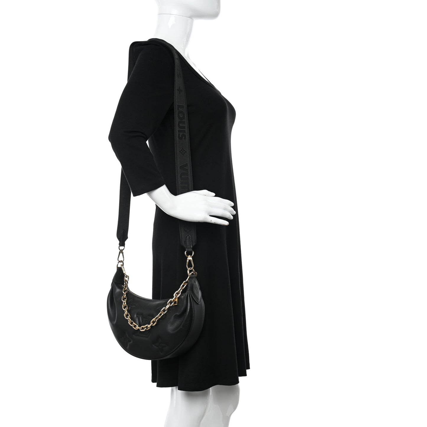 Calfskin Bubblegram Over The Moon Black