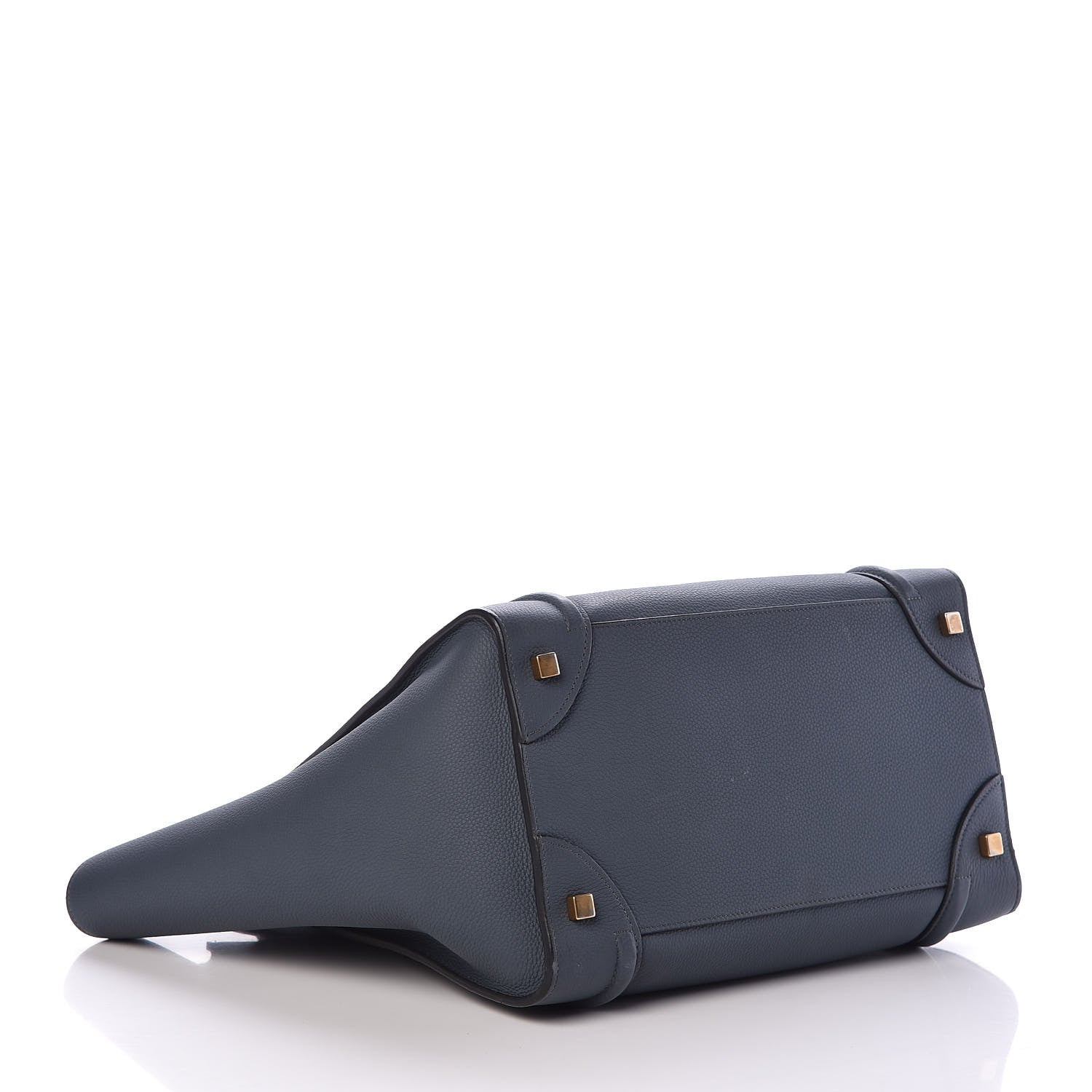 Celine Drummed Calfskin Mini Luggage Slate 4 of 12