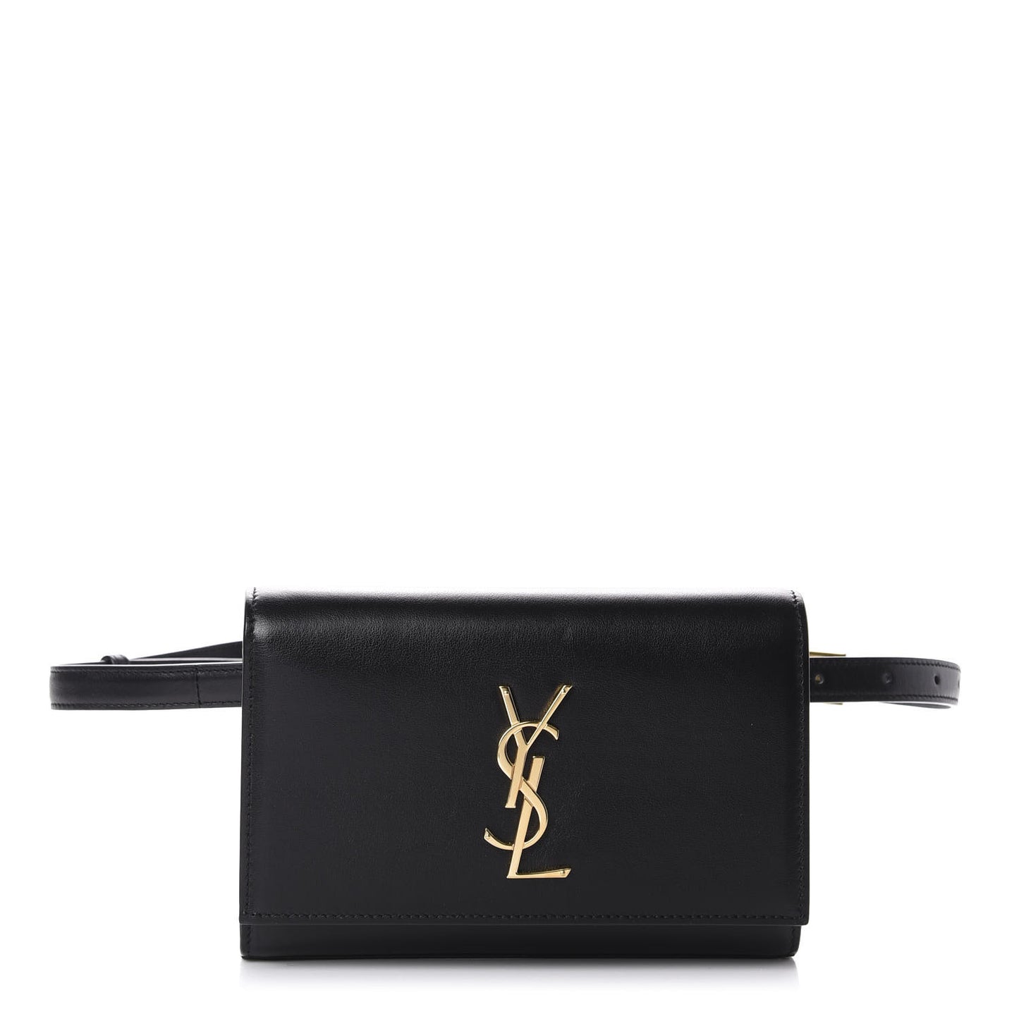 Smooth Calfskin Monogram Kate Belt Bag Black