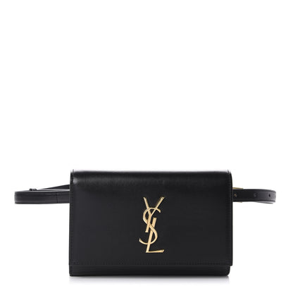 Saint Laurent Smooth Calfskin Monogram Kate Belt Bag Black 1 of 9