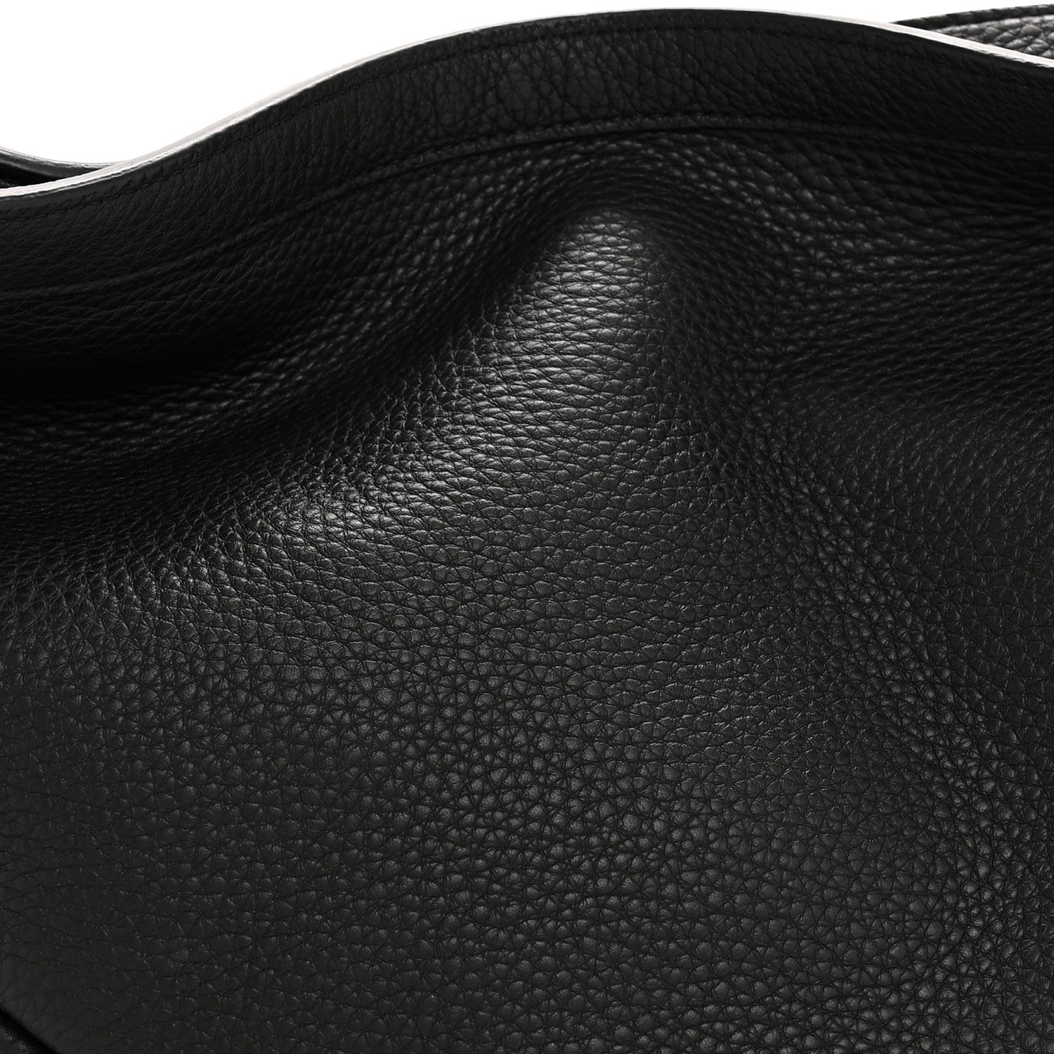 The Row Grained Calfskin Large Slouchy Banana Bag Black 8 of 10