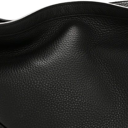 The Row Grained Calfskin Large Slouchy Banana Bag Black 8 of 10