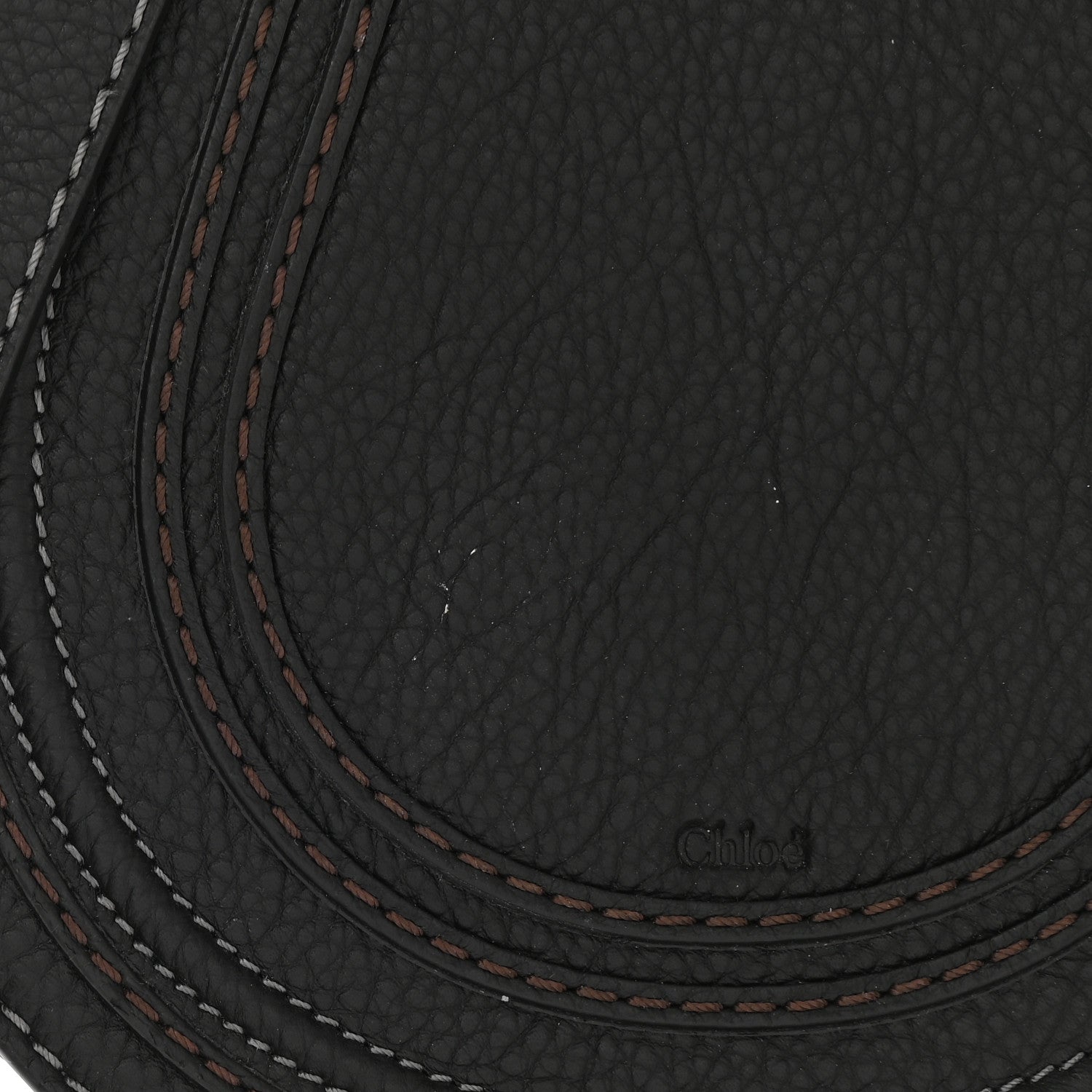 Chloe Calfskin Mini Marcie Round Crossbody Bag Black 12 of 13