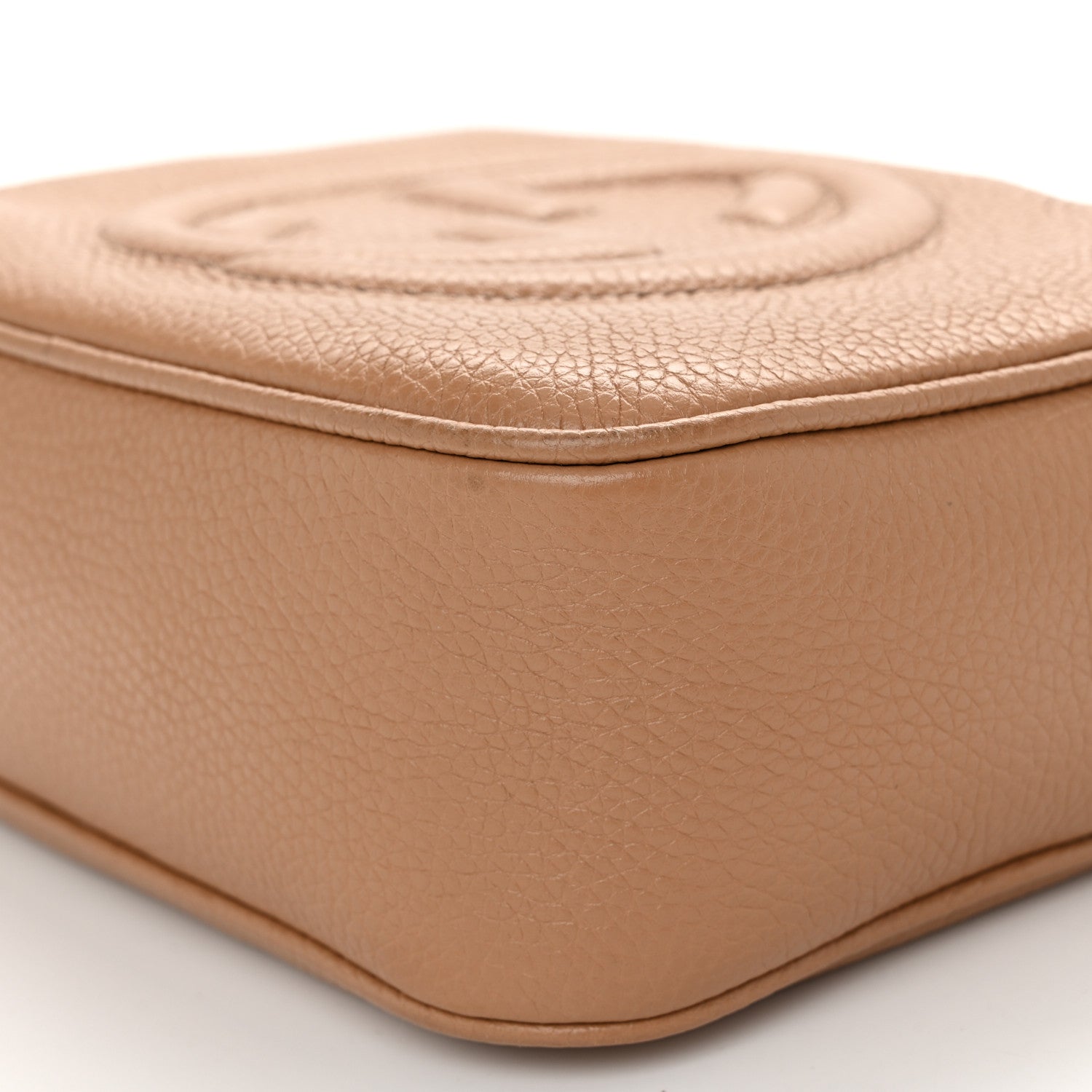 Gucci Pebbled Calfskin Small Soho Disco Bag Camelia 10 of 13