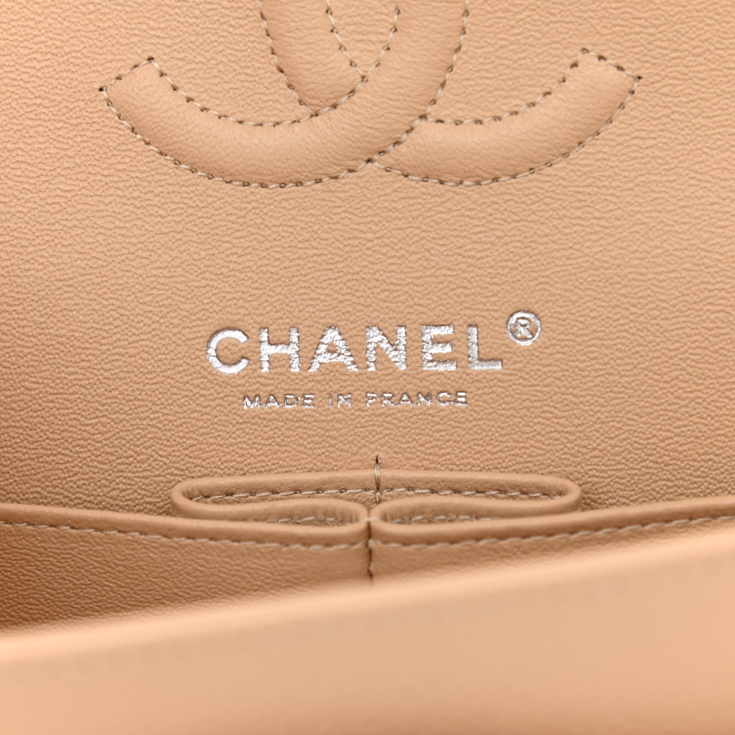 Chanel Caviar Quilted Small Double Flap Beige 6 of 11