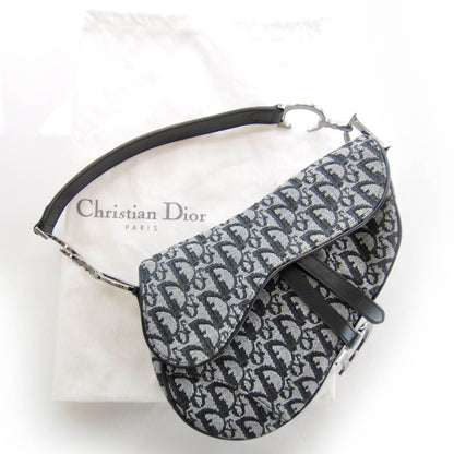 Christian Dior Monogram Saddle Bag Black 5 of 13