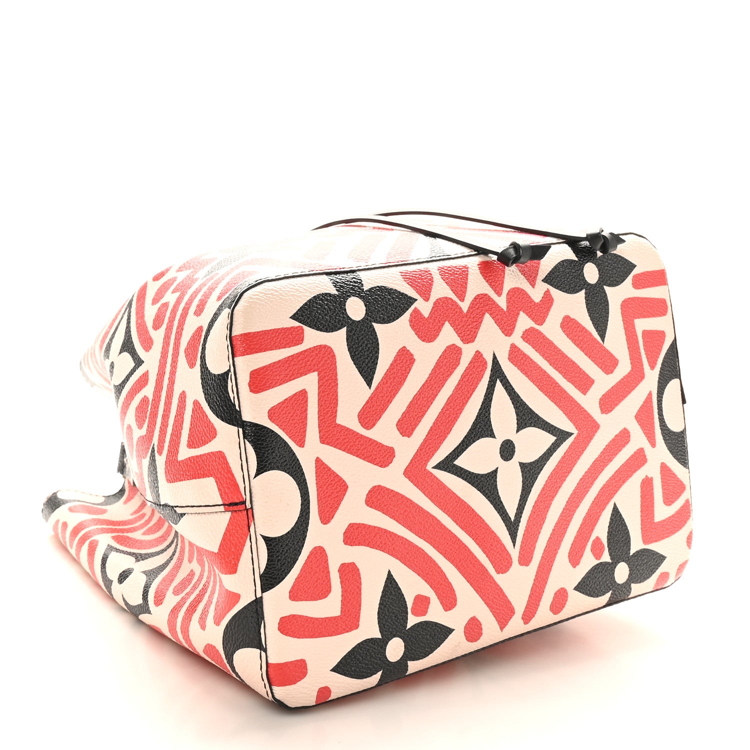 Louis Vuitton Monogram Giant Crafty NeoNoe MM Creme Rouge Black 4 of 9