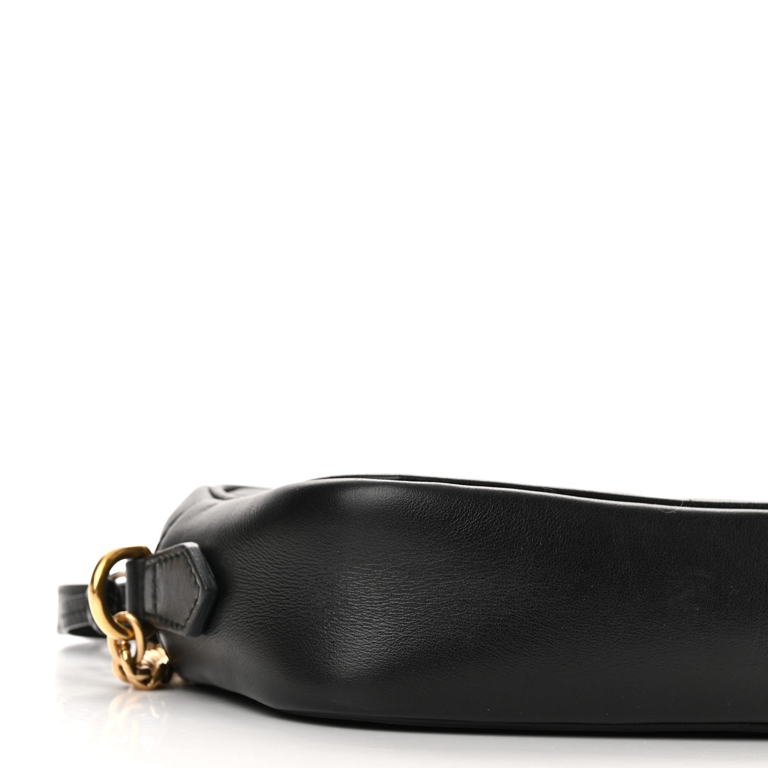 Gucci Calfskin Matelasse Mini GG Marmont Chain Shoulder Bag Black 9 of 11