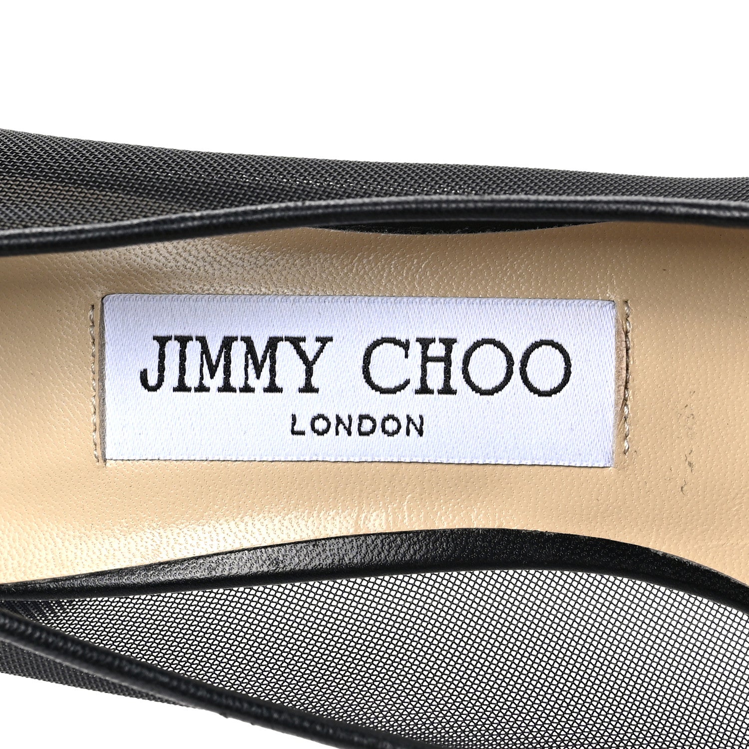 Jimmy Choo Mesh Crystal Pumps 36 Black 7 of 7