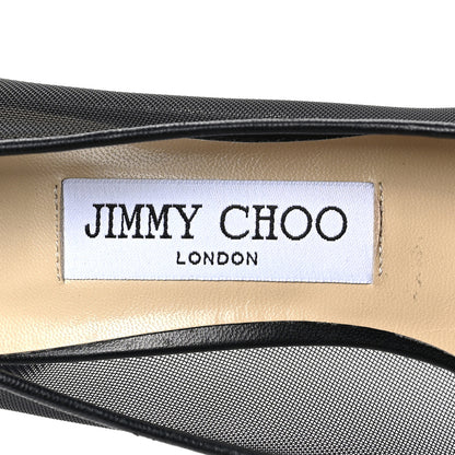 Jimmy Choo Mesh Crystal Pumps 36 Black 7 of 7
