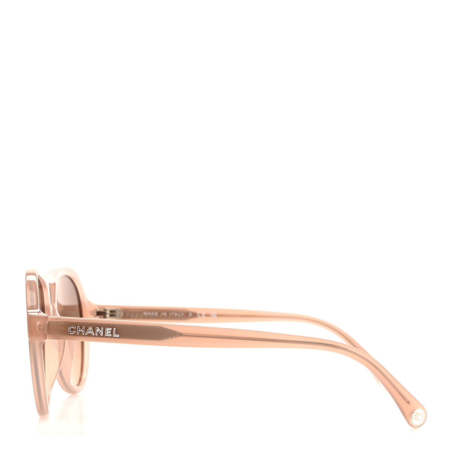 Acetate Pilot Sunglasses 5552-U Pale Pink