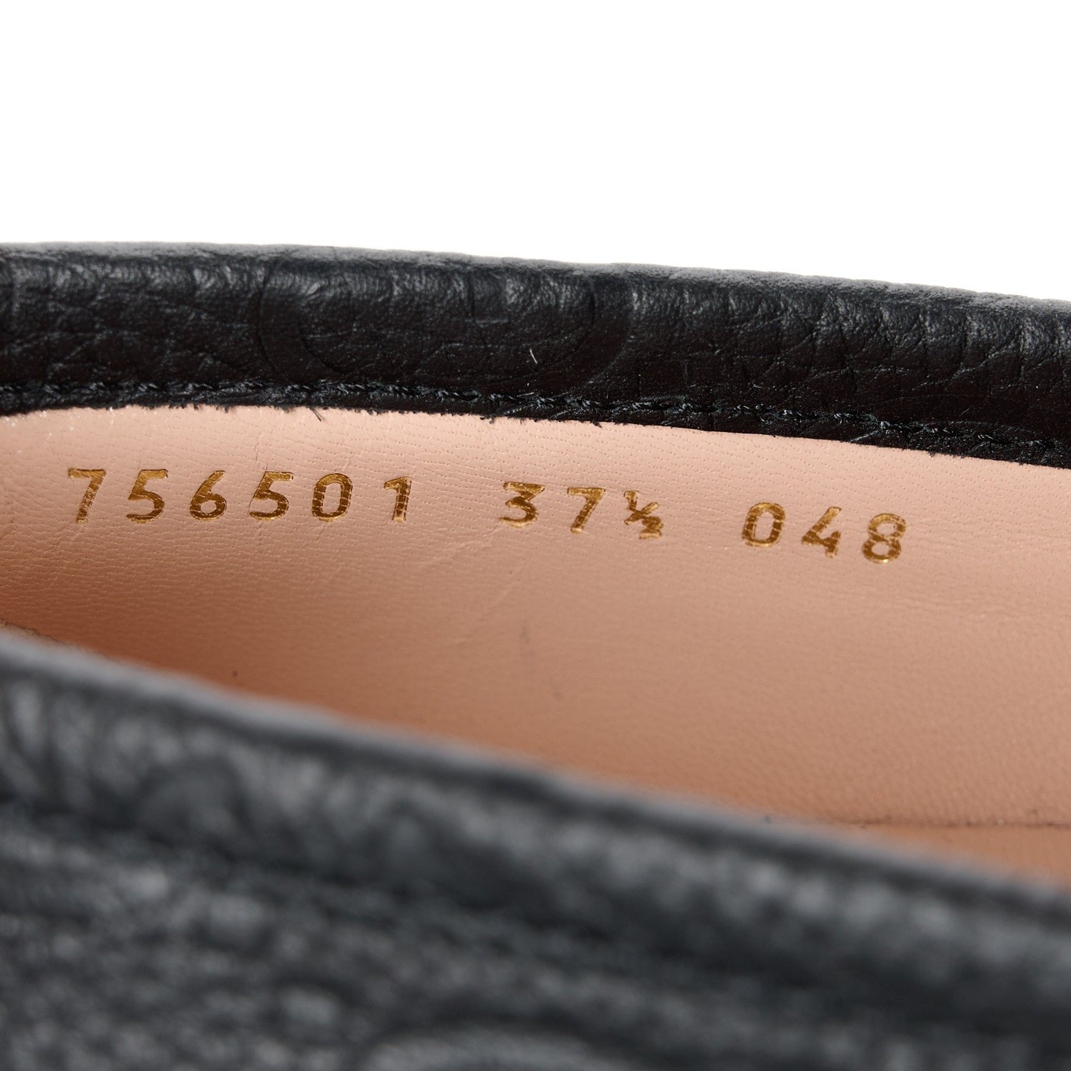 Gucci Piuma Calfskin Embossed Womens Jeanne Platform Lug Sole 30/45mm Loafers 37.5 Black 8 of 9