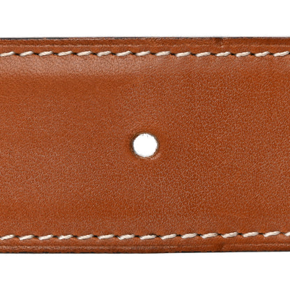Hermes Barenia Chamonix 32mm H Belt 75 Fauve Black 8 of 10