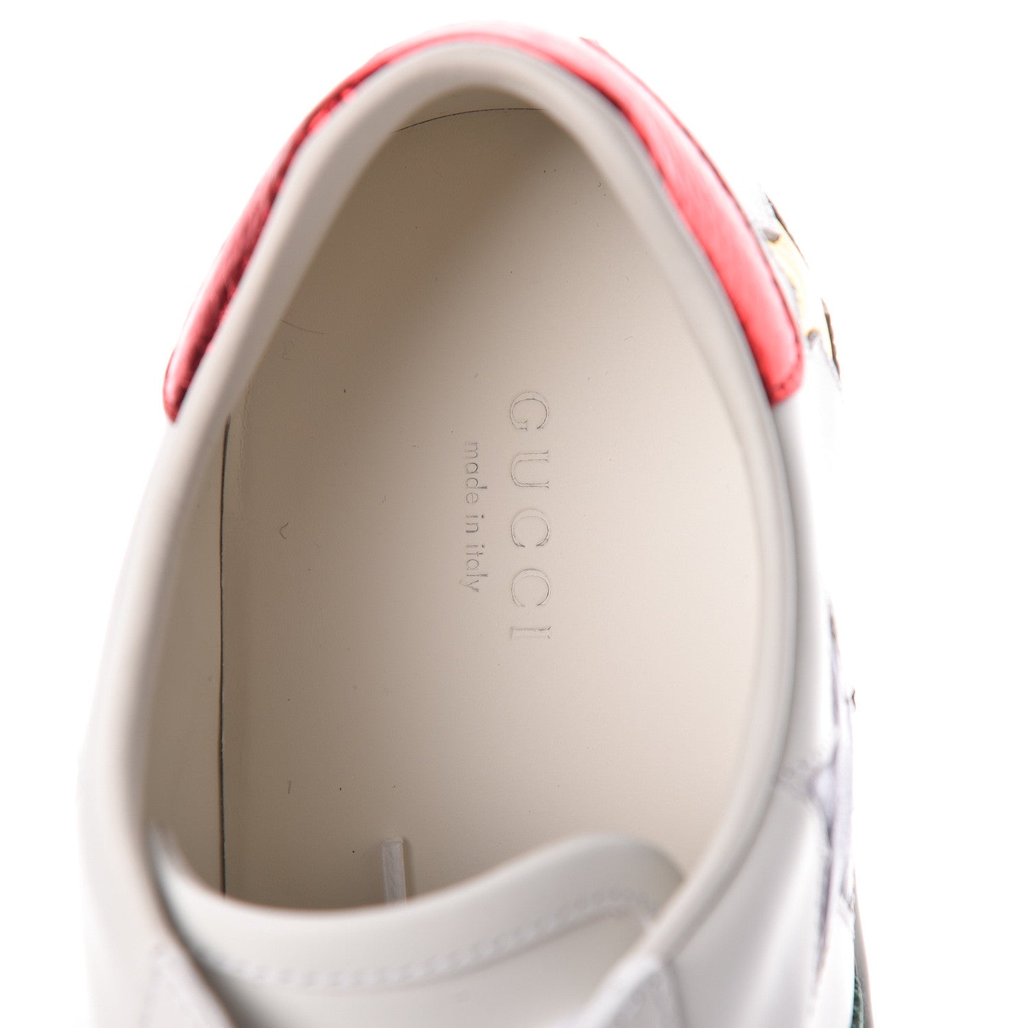 Gucci Calfskin Ayers Web Star Embroidered Womens Ace Sneakers 39.5 White Multi 5 of 8
