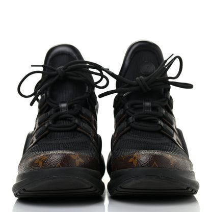Louis Vuitton Calfskin Patent Monogram LV Archlight Sneakers 42 Black 2 of 6