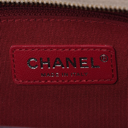 Chanel Aged Calfskin Quilted Medium Gabrielle Hobo Beige Black 8 of 9