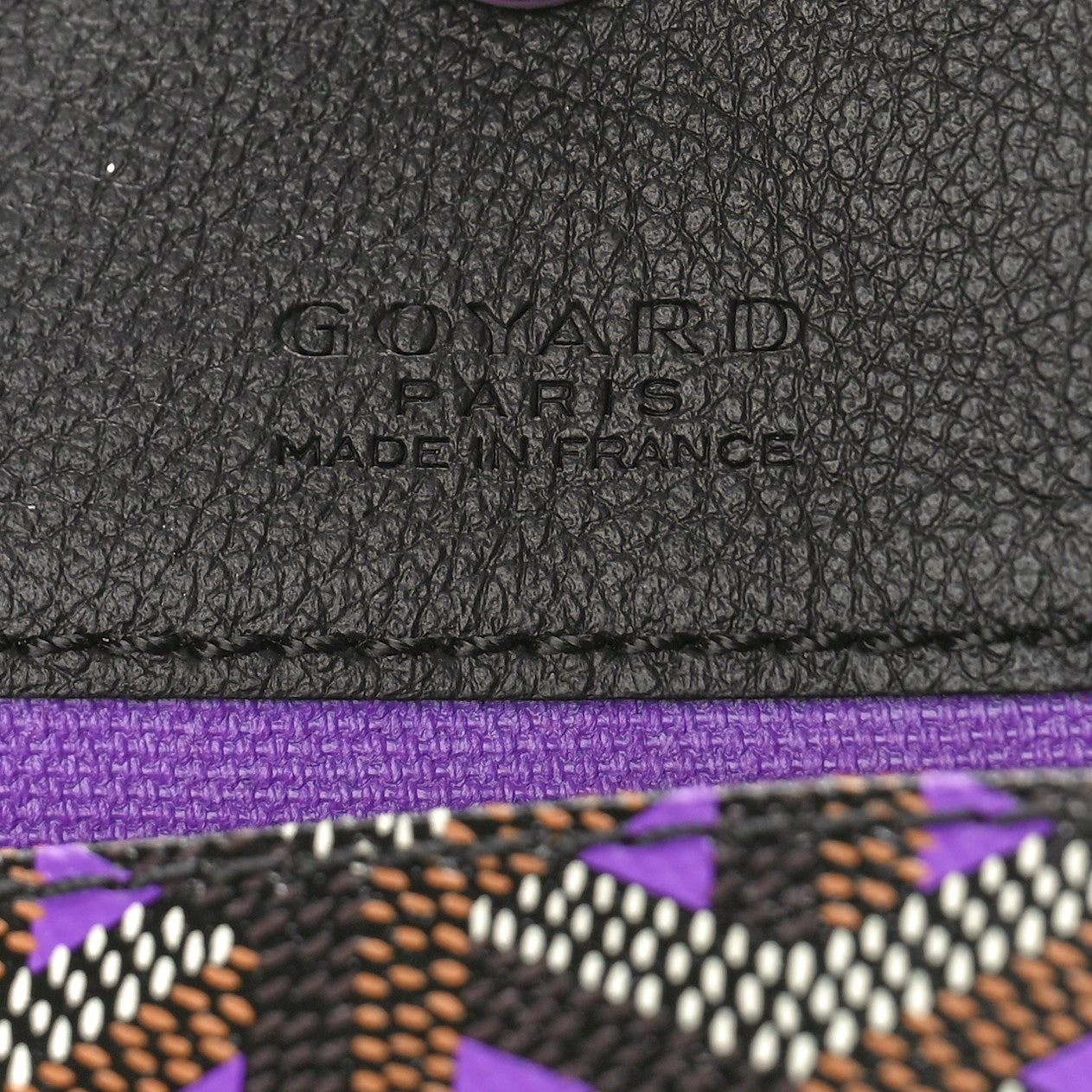 Goyard Goyardine Saint Louis Claire Voie PM Black Violet 7 of 17