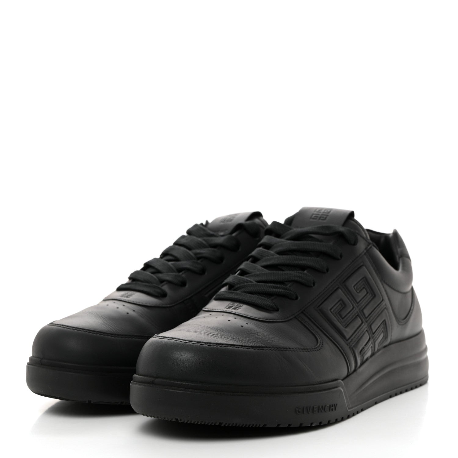 Givenchy Calfskin G4 Logo Embossed Mens Sneakers 44 Black 3 of 10
