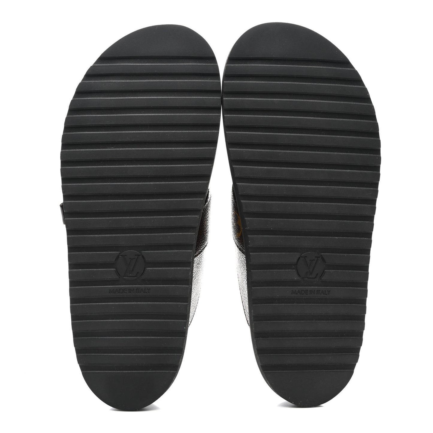 Patent Monogram Womens Cosy Flat Comfort Clog Mules 37 Brown