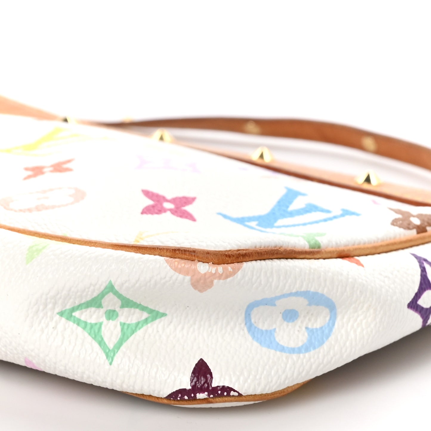 Monogram Multicolor Pochette Accessories White