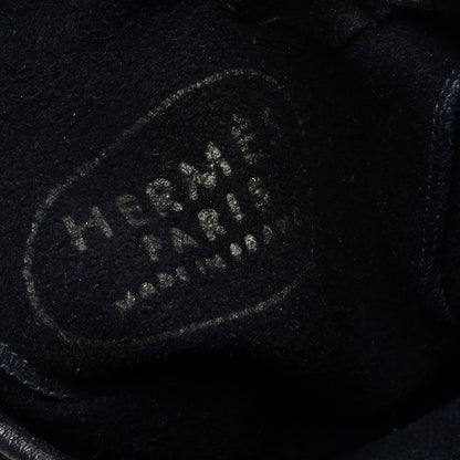 Hermes Lambskin Charm Gloves 6 Navy 3 of 3