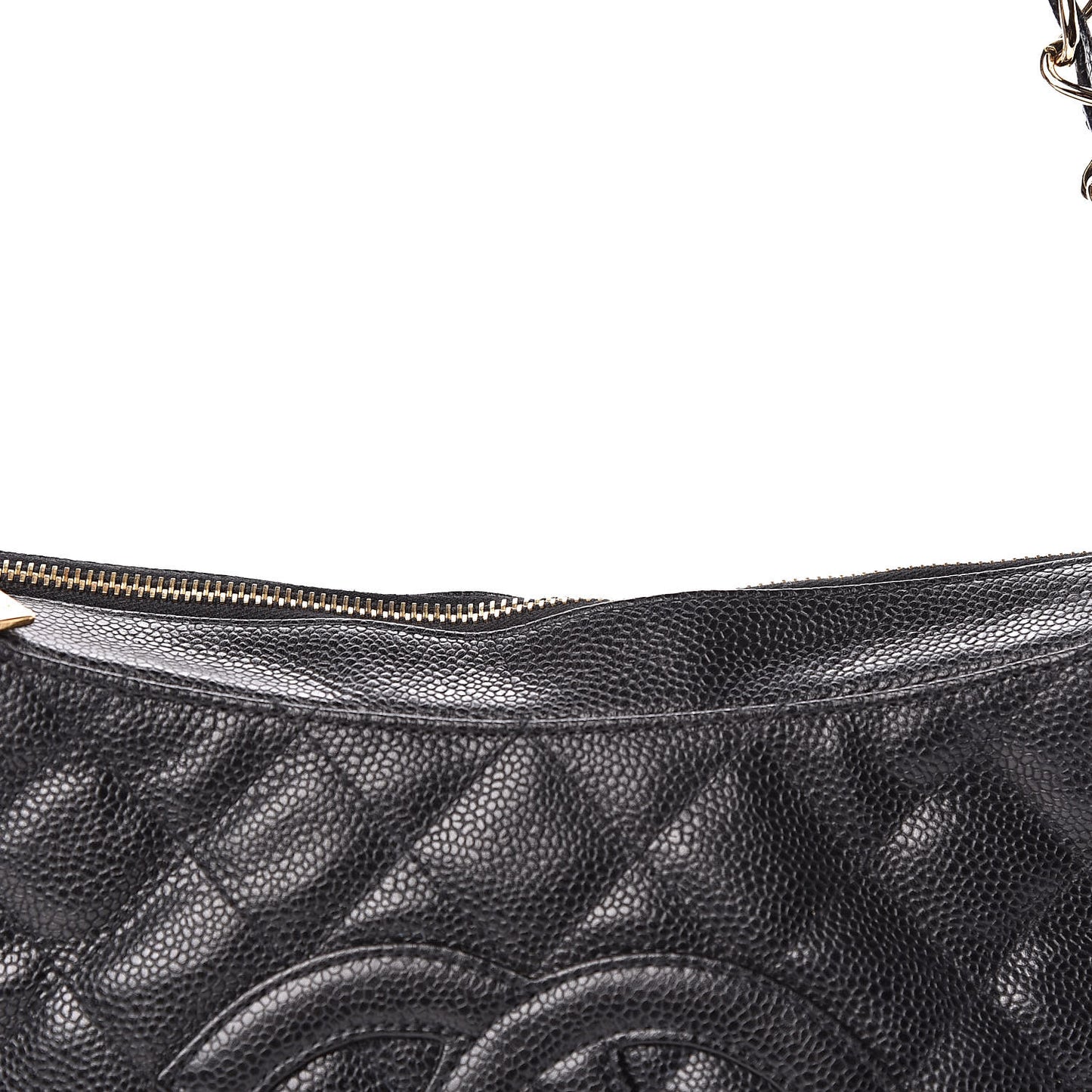 Caviar Quilted Timeless CC Shoulder Bag Black