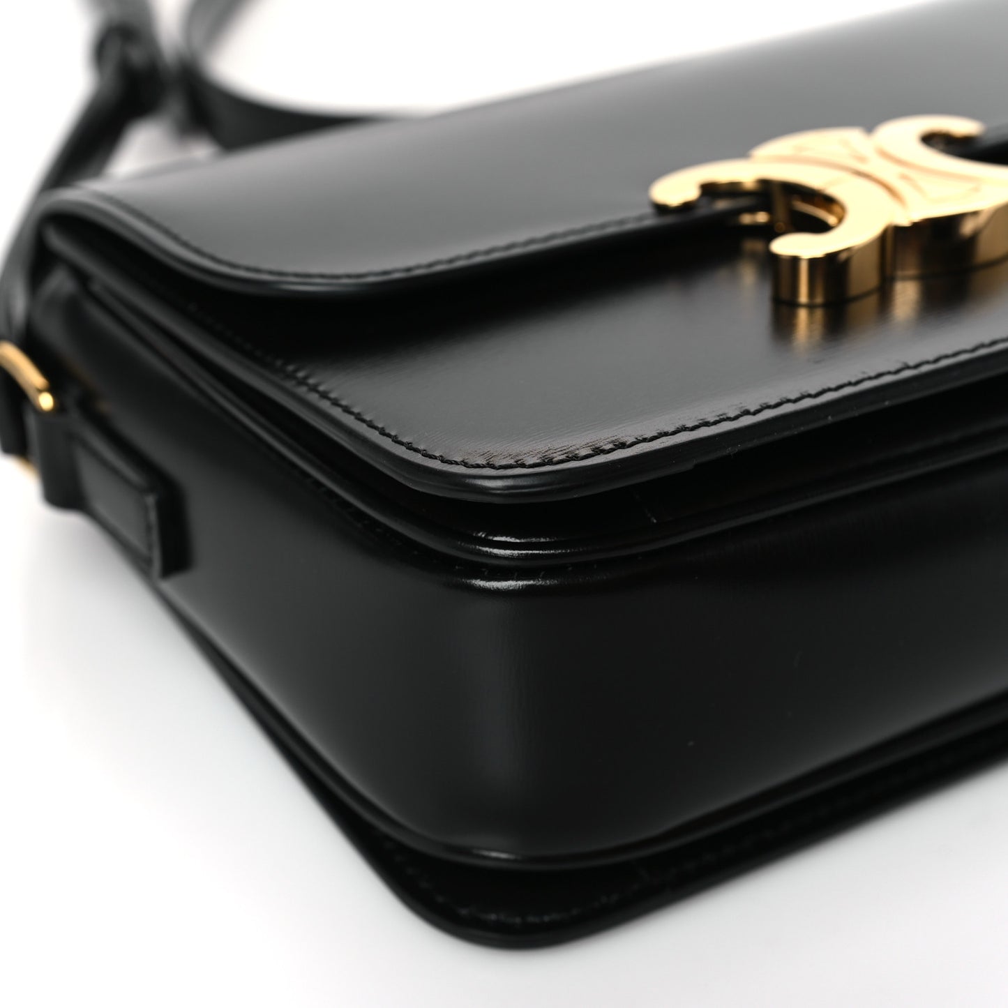 Shiny Calfskin Teen Triomphe Black