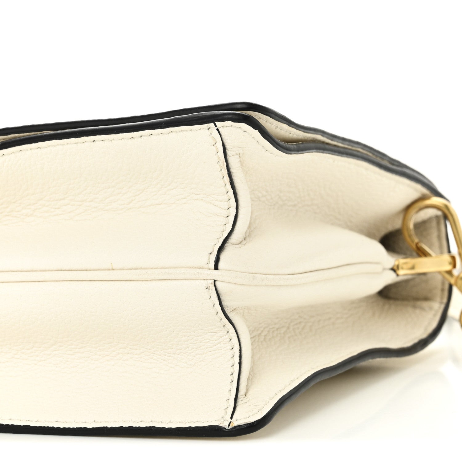 Prada Vitello Daino Flap Crossbody Bianco 9 of 9
