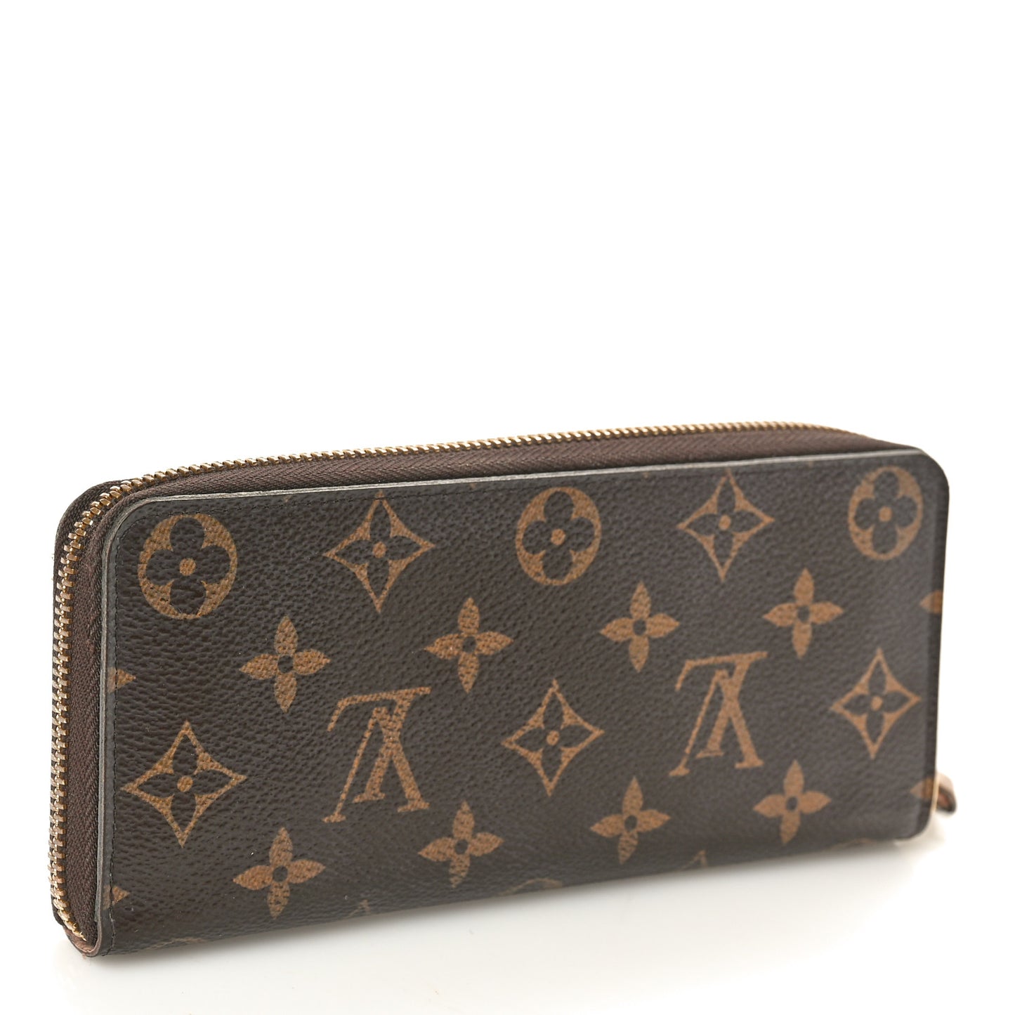 Monogram Clemence Wallet Rose Ballerine