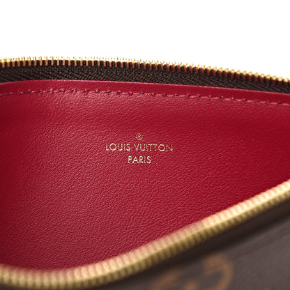 Louis Vuitton Monogram Felicie Chain Wallet Zippered Insert Fuchsia 5 of 5