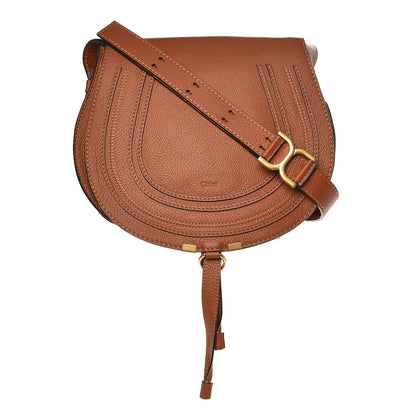 Chloe Calfskin Medium Marcie Round Crossbody Bag Tan 1 of 6