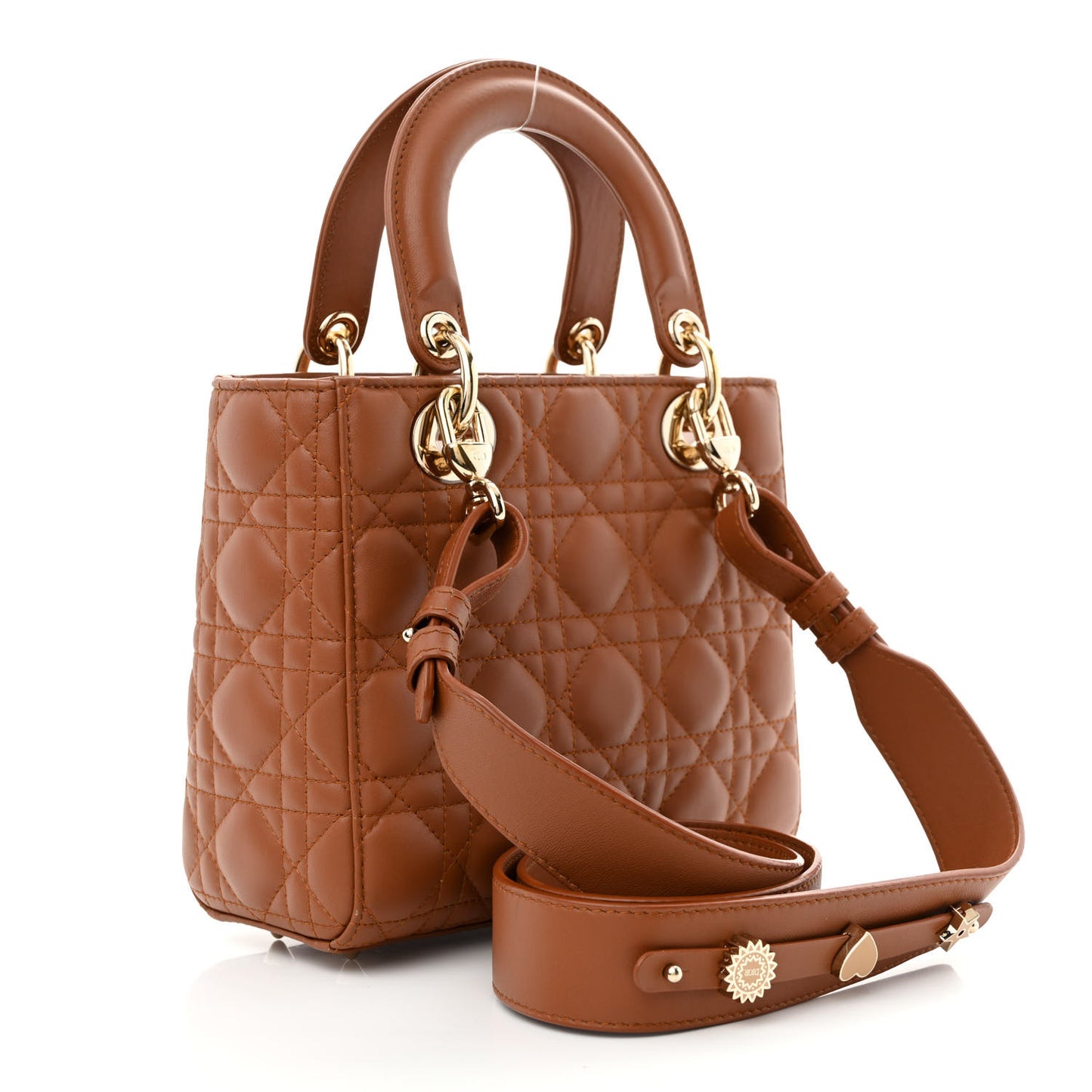 Calfskin Cannage Small My ABCDior Lady Dior Tan
