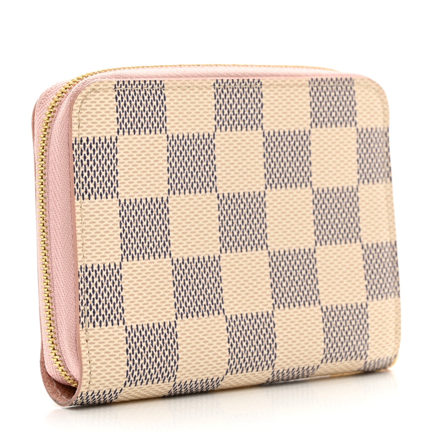 Damier Azur Zippy Coin Purse Rose Ballerine