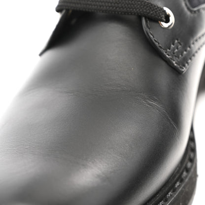 Fendi Calfskin Stretch Fabric Rockoko Biker Boots 40 Tobacco Black Marino 10 of 11