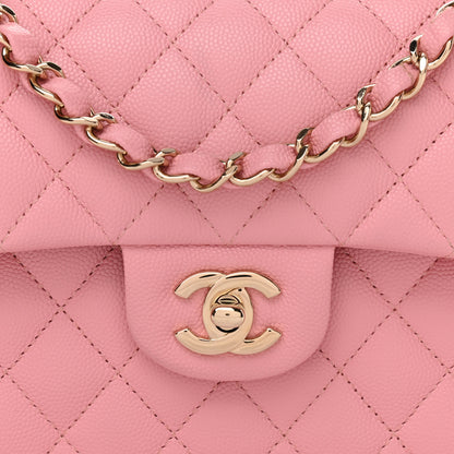 Chanel Caviar Quilted Small Double Flap Pink 8 of 11
