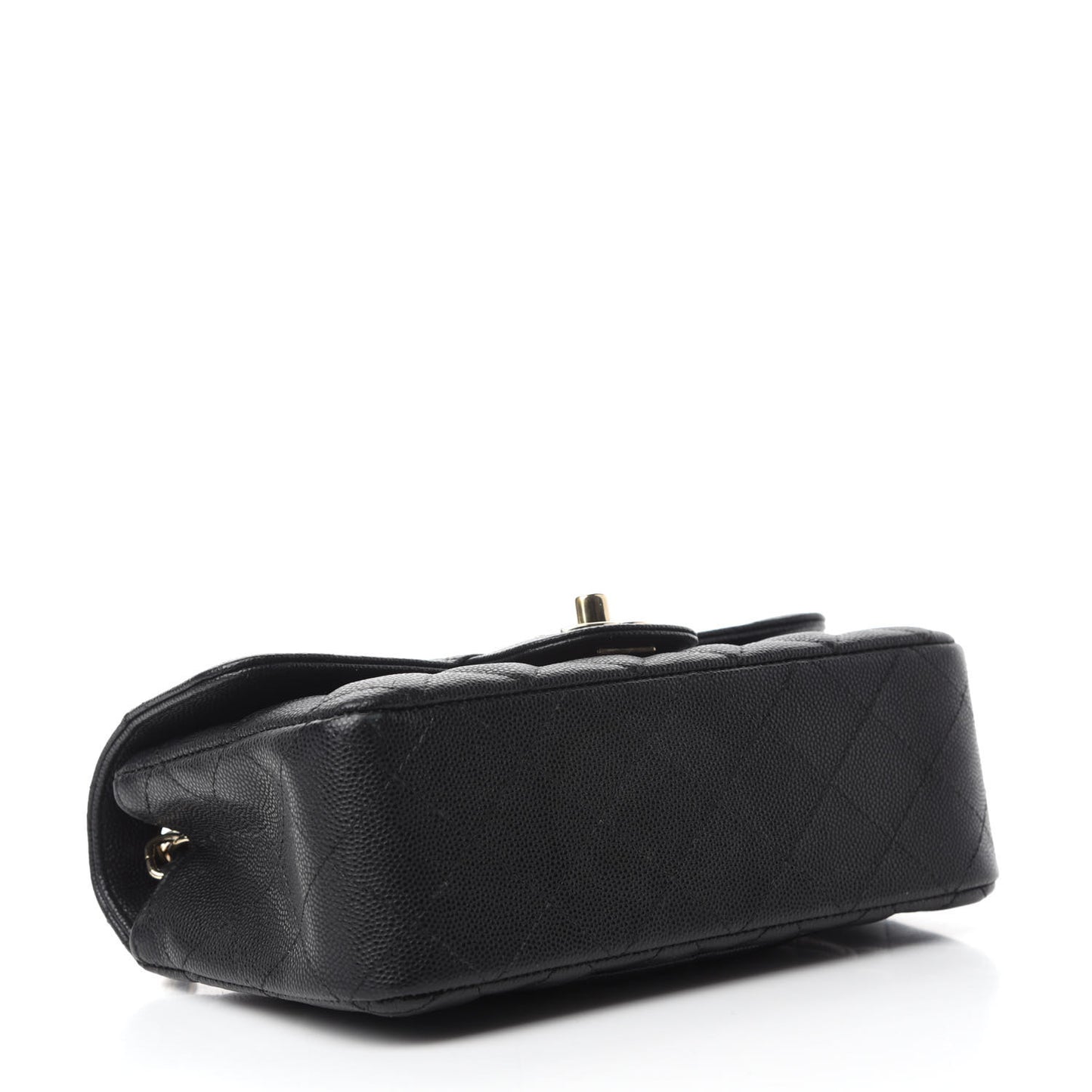 Caviar Quilted Mini Rectangular Flap Black