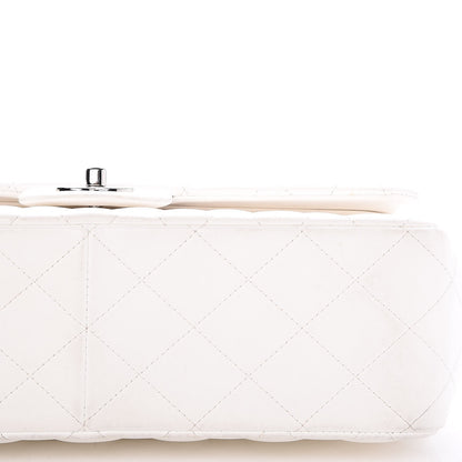 Chanel Lambskin Quilted Jumbo Double Flap White 10 of 10
