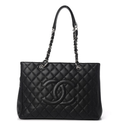 Chanel Caviar Quilted Grand Shopping Tote GST Black 1 of 16