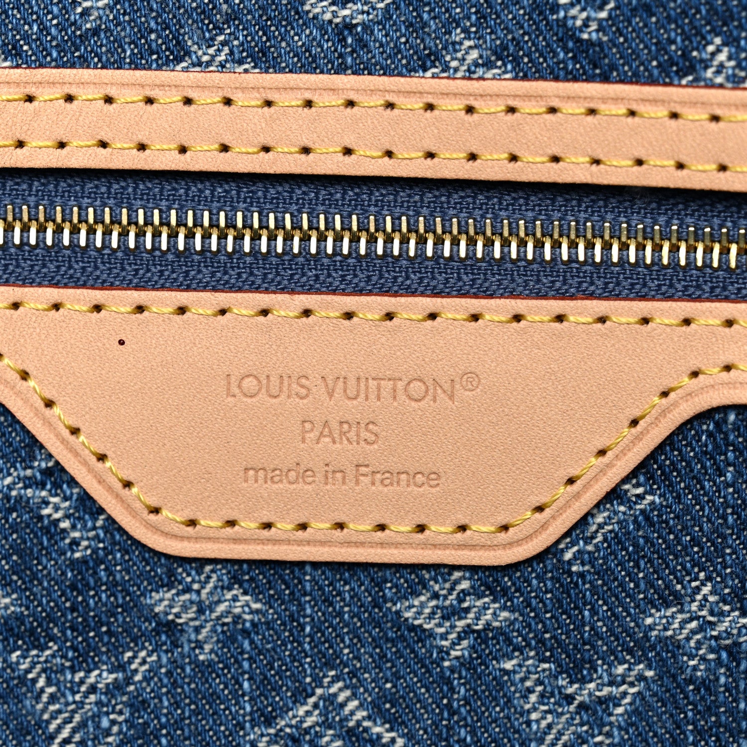 Louis Vuitton Monogram Denim Neo Neverfull MM Blue 6 of 9