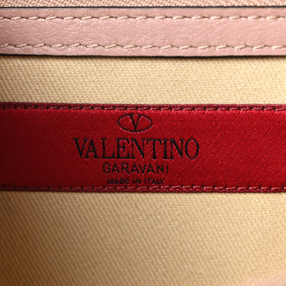 Valentino Garavani Vitello Medium Glam Lock Rockstud Flap Poudre 6 of 9