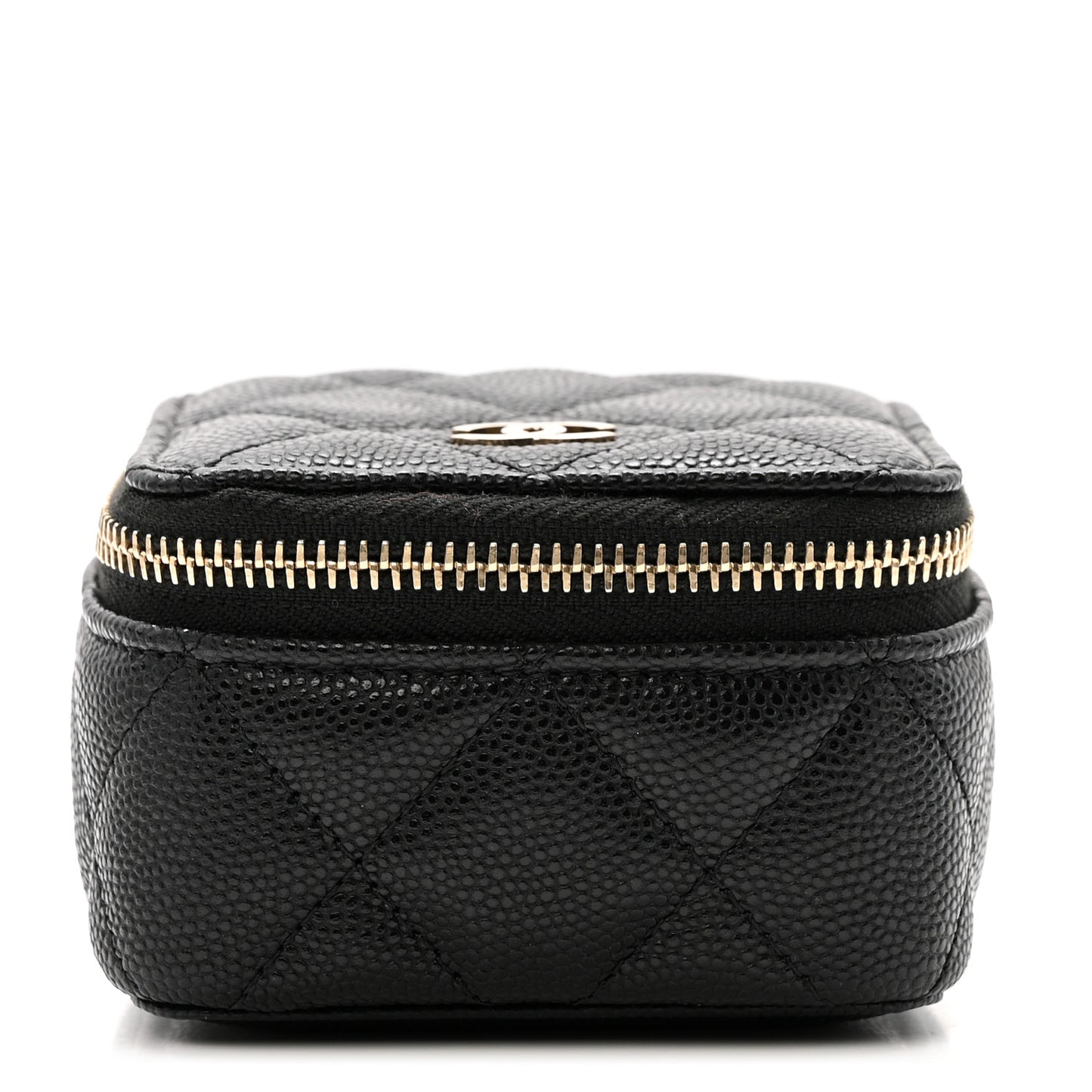 Caviar Quilted Jewelry Travel Case Black