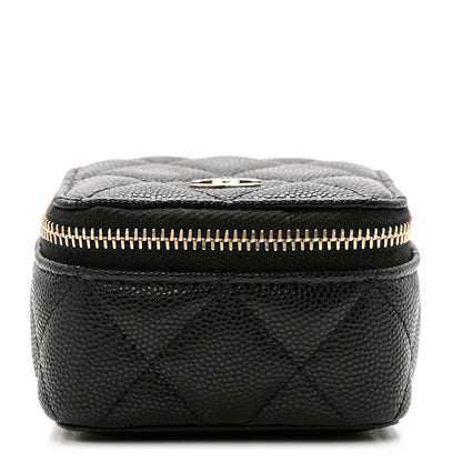 Chanel Caviar Quilted Jewelry Travel Case Black 1 of 7