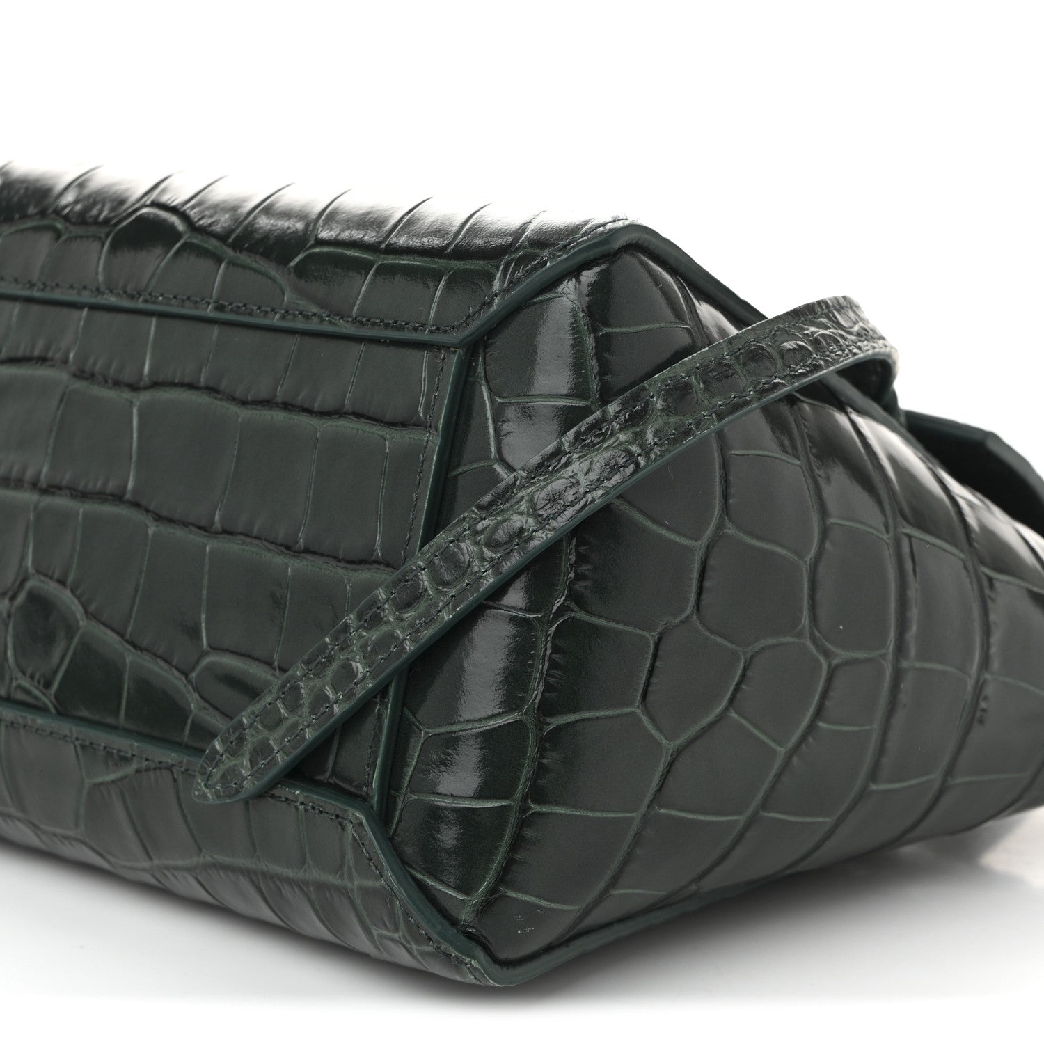Celine Calfskin Crocodile Embossed Nano Belt Bag Amazone 10 of 10