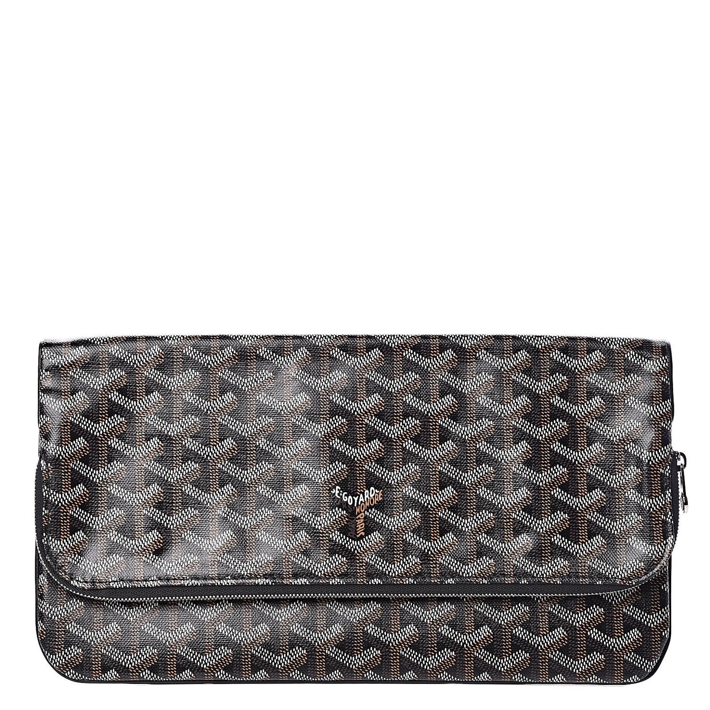 Goyardine Sainte Marie Soft Clutch Black