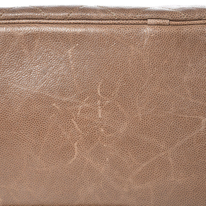 Chanel Crumpled Grained Calfskin Shiva Bowler Beige 9 of 13