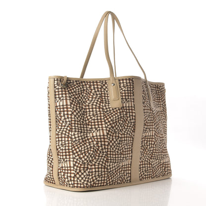 MCM Visetos Large Liz Reversible Shopper Tote Beige 10 of 14