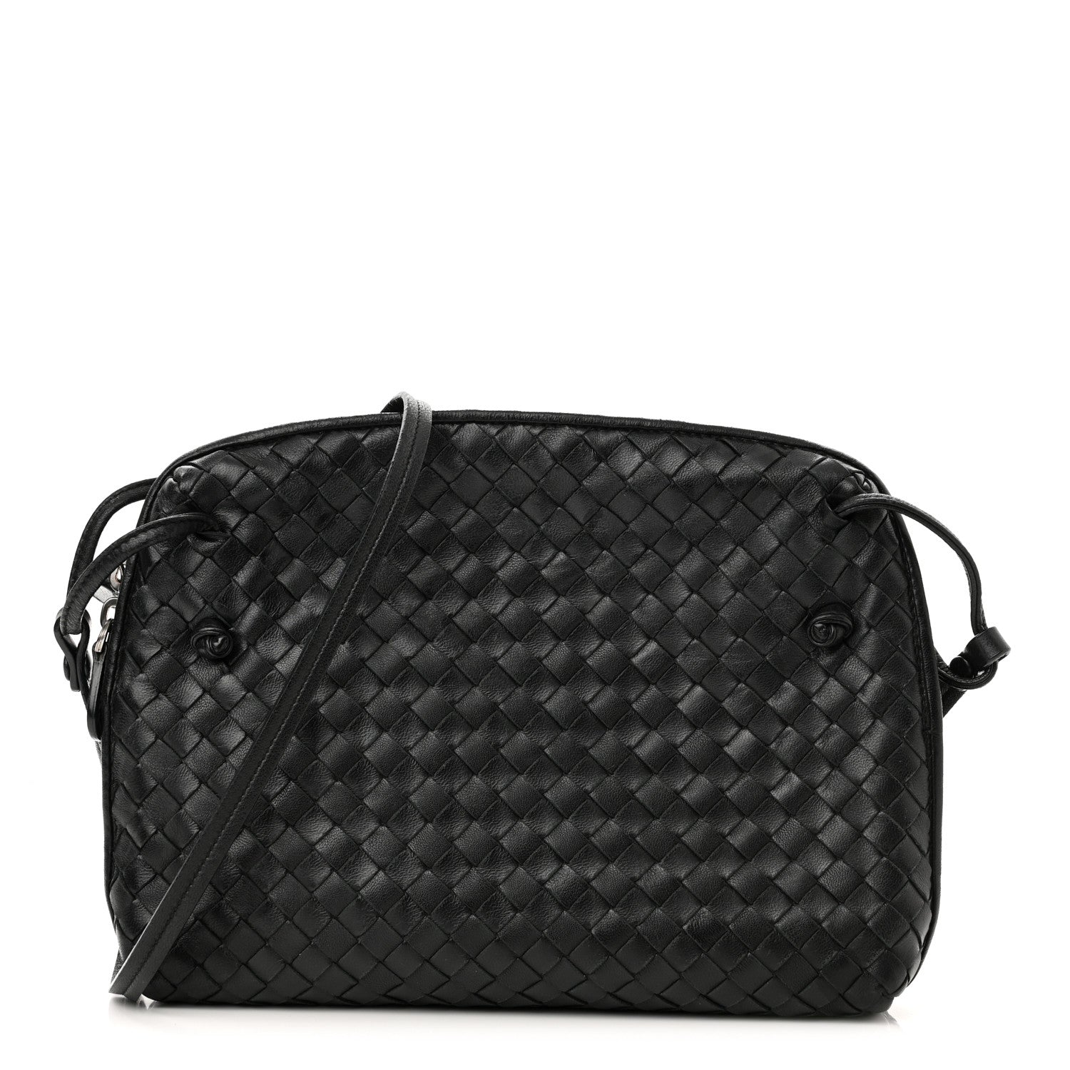 Bottega Veneta Nappa Intrecciato Nodini Bag Black 1 of 8