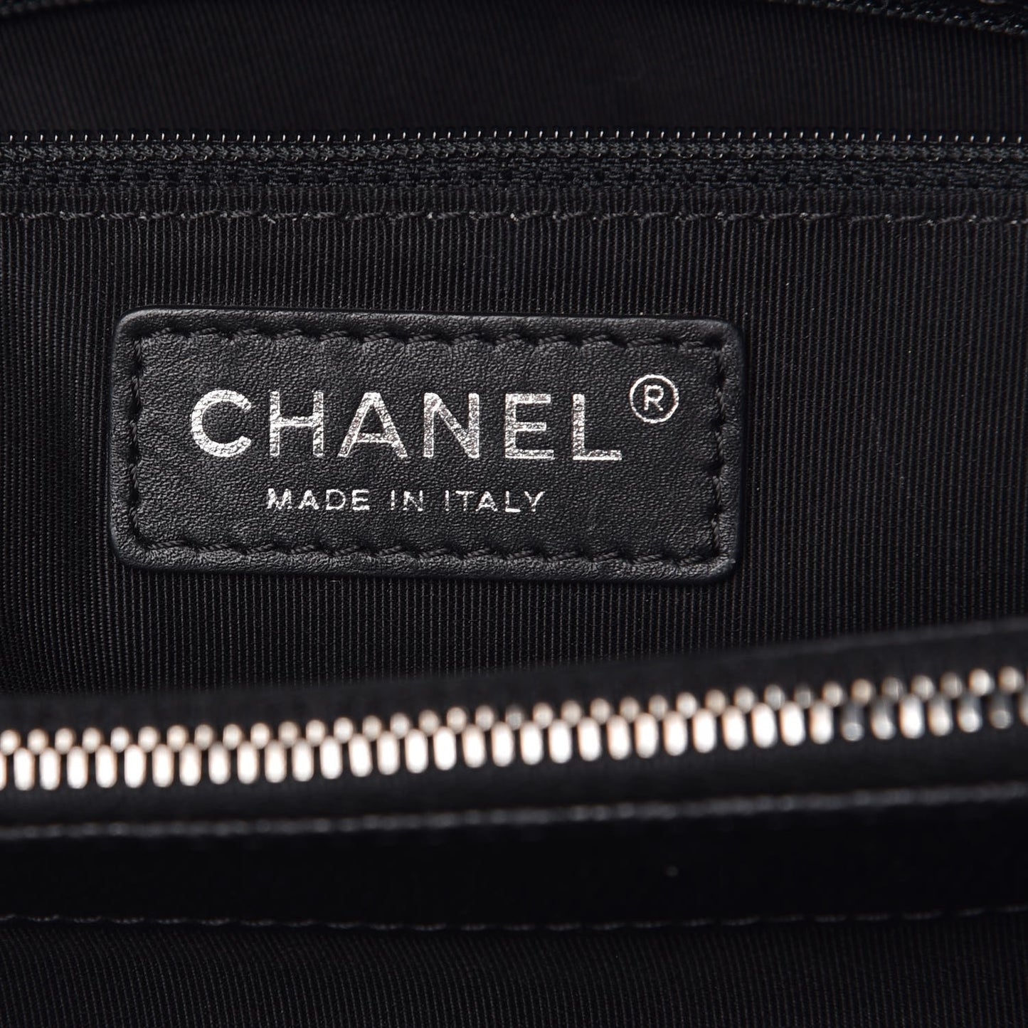 Caviar Quilted City Shopping Tote Black
