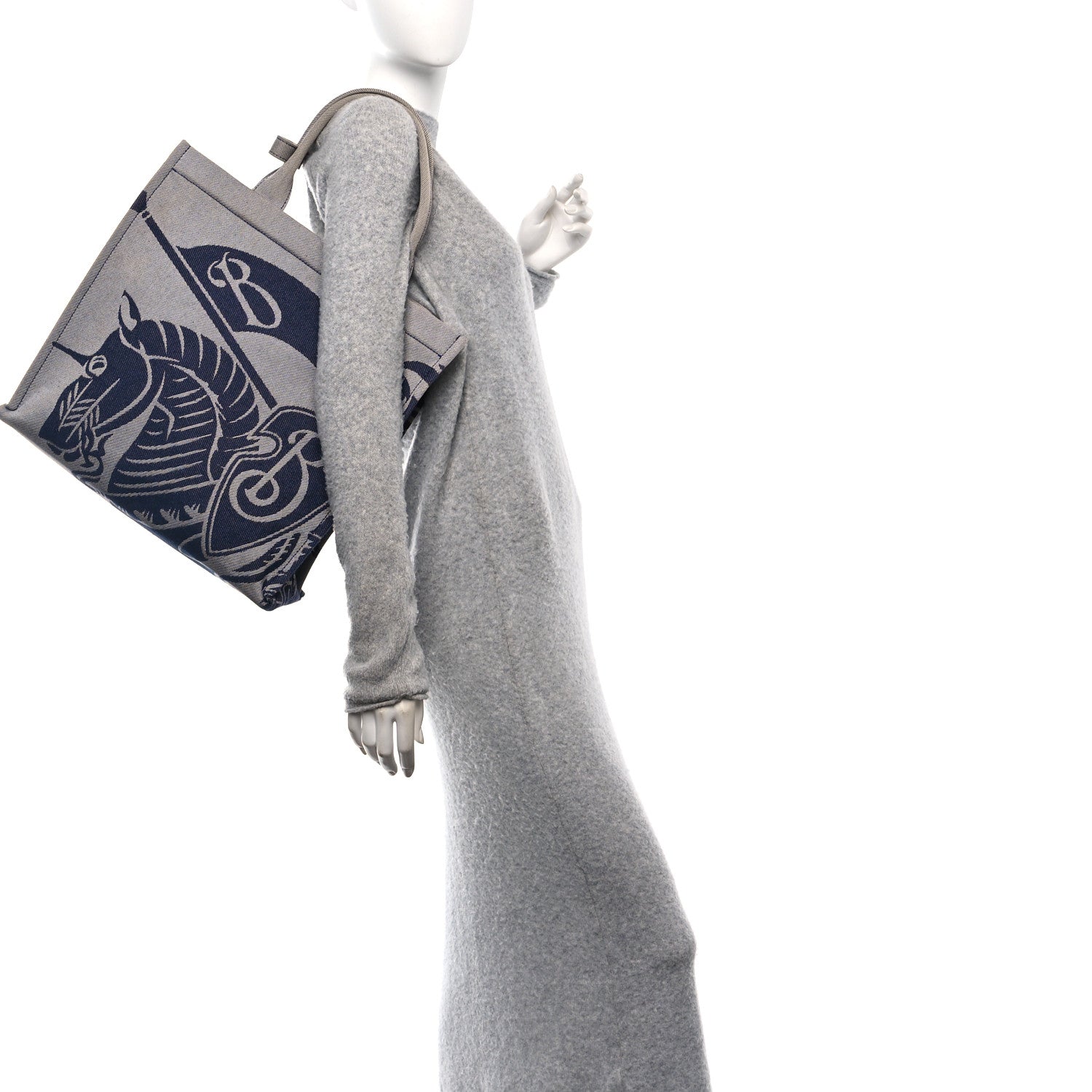 Burberry Canvas EKD Square Tote Knight 2 of 10