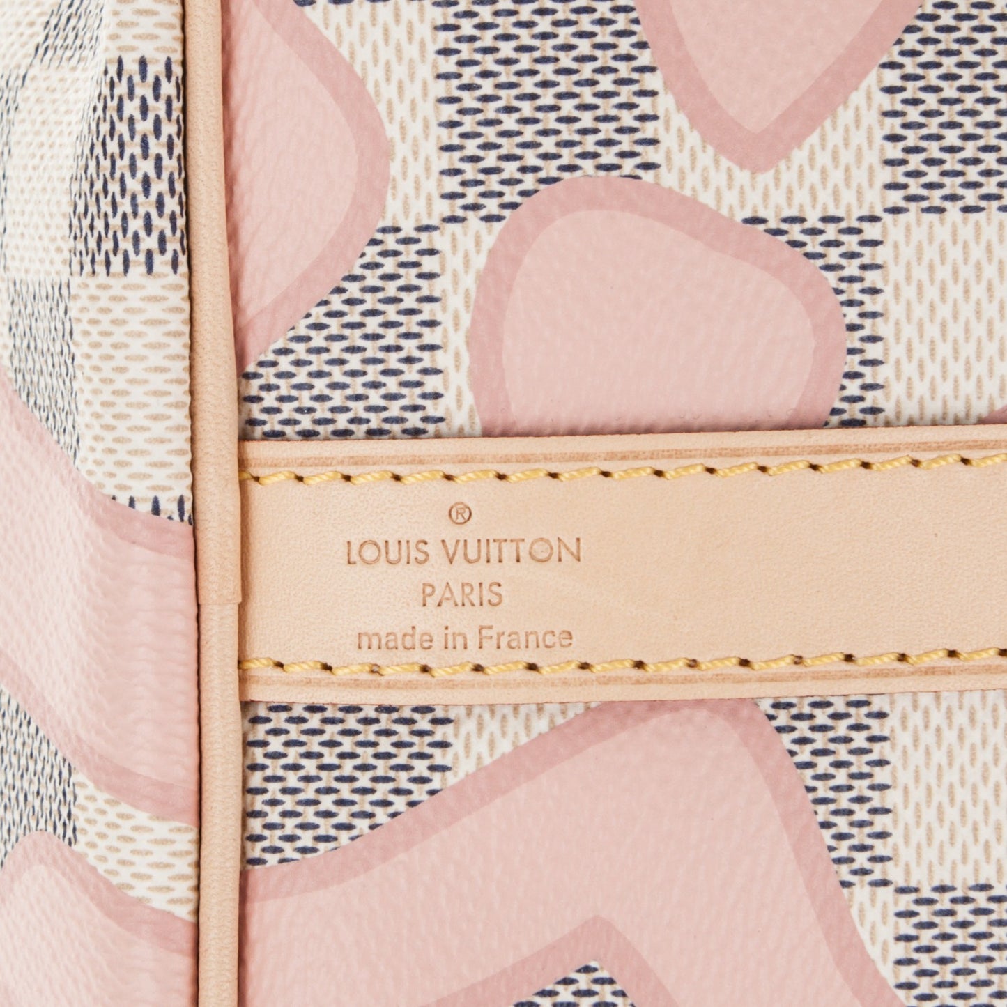 Damier Azur Tahitienne Speedy Bandouliere 30 Rose Ballerine